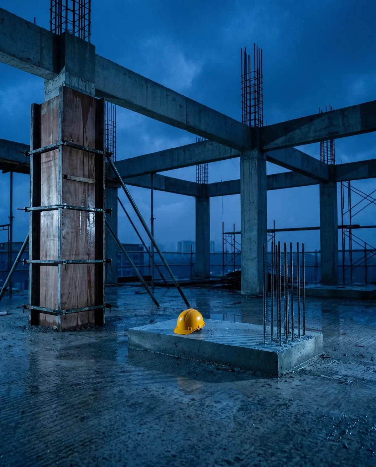 MTY Construction crew working on a renovation site in Kuching